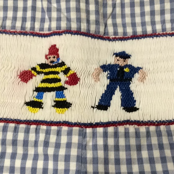 Windmillkids smocked police fire blue romper 18mon - Picture 4 of 5